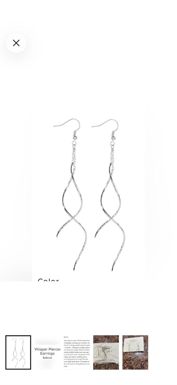 Park Lane | Whisper Earrings | Silver